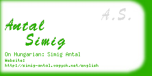 antal simig business card